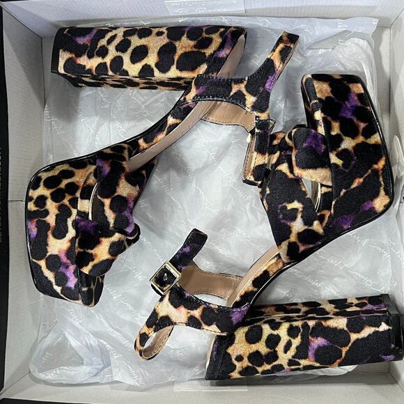 Betsey Johnson Shoes - Betsey Johnson Melanni Platform Block Leopard Heel, Size 6.5